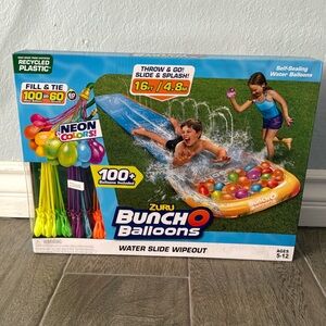 Neon Splash Bunch O Balloons Water Slide Wipeout by ZURU
